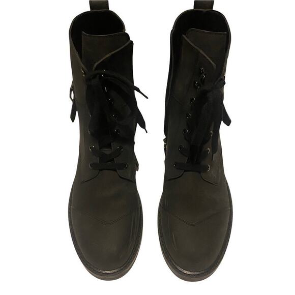 AEROSOLES Shoes - Aerosoles Boots Women's Dark Grey Amie Combat Side Zip Sz 12M